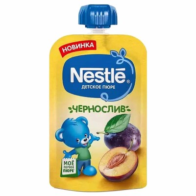 Пюре Nestle чернослив с 6мес 90гр пауч
