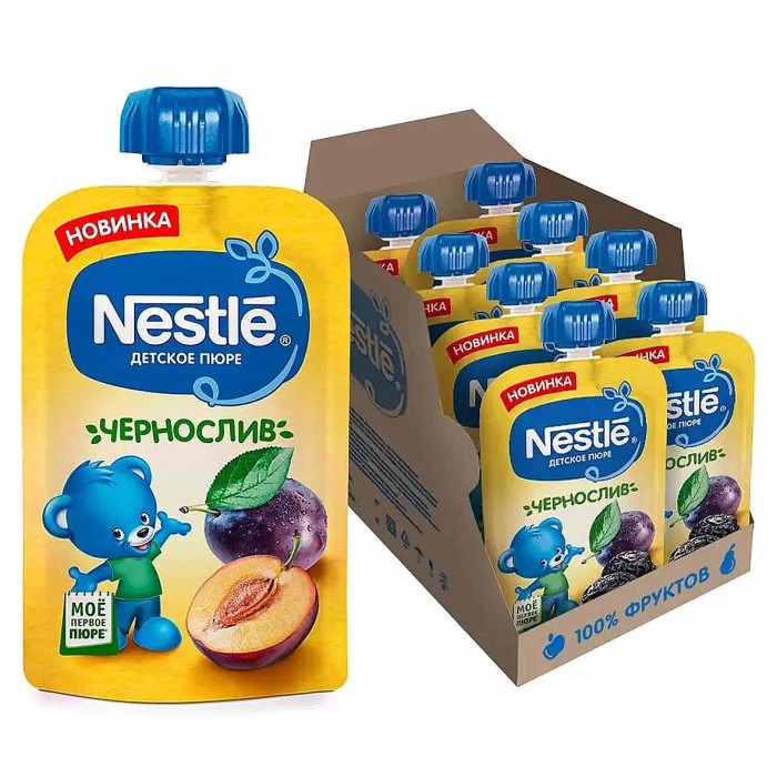 Пюре Nestle чернослив с 6мес 90гр пауч