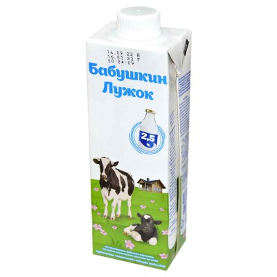 Продукт молокосодержащий Бабушкин Лужок 2,5% 750мл м/у