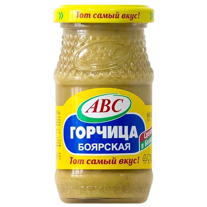 Горчица АВС Боярская 160гр ст/б