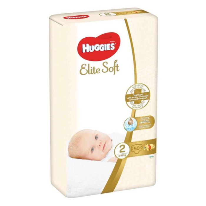 Подгузники Huggies Elite Soft OD 2 Jumbo 50шт м/у