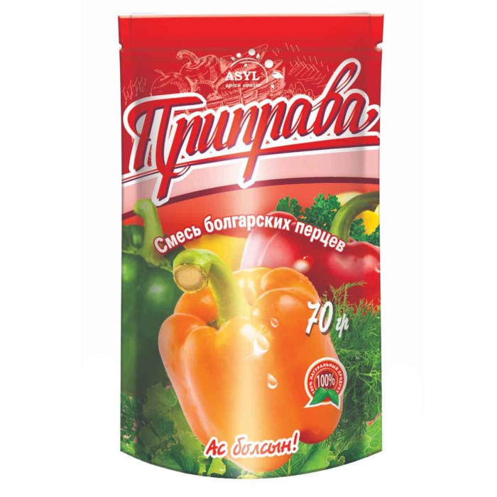Приправа Asyl смесь болгарских перцев 70гр м/у