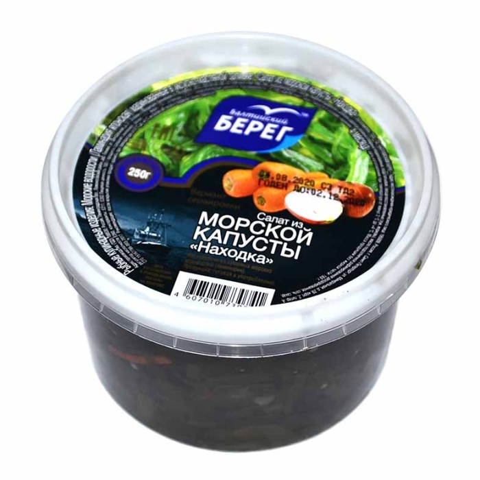 Салат Балтийский Берег Находка из морской капусты 250гр пэт