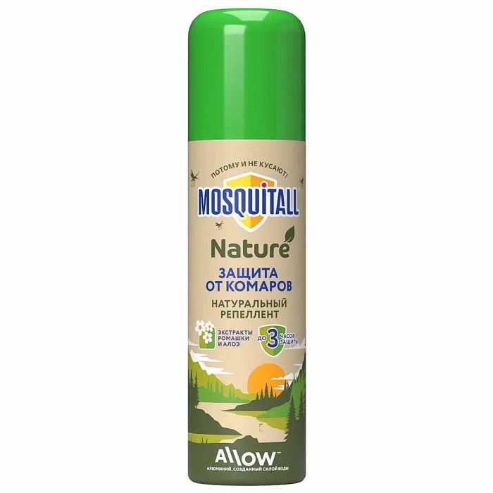 Аэрозоль Mosquital Nature от комаров 150мл ж/б