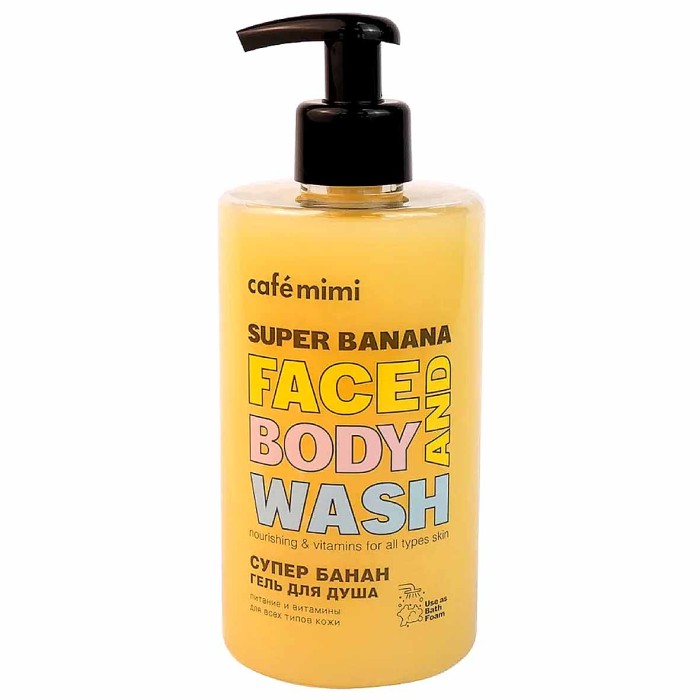 Гель для душа Cafe Mimi Супер банан 450мл пэт
