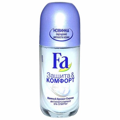 Дезодорант Fa Glass Защита&amp;Комфорт аромат сирени 50мл пэт