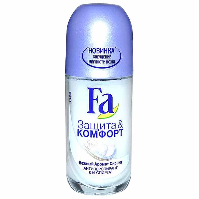 Дезодорант Fa Glass Защита&Комфорт аромат сирени 50мл пэт