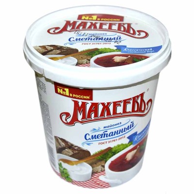 Майонез Махеевъ Сметанный 50,5% 800гр ведро