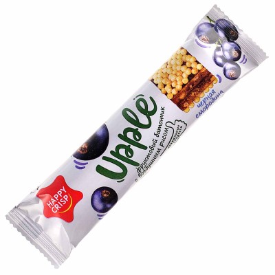 Батончик Happy Crisp Upple смородина и воздушный рис 22гр м/у