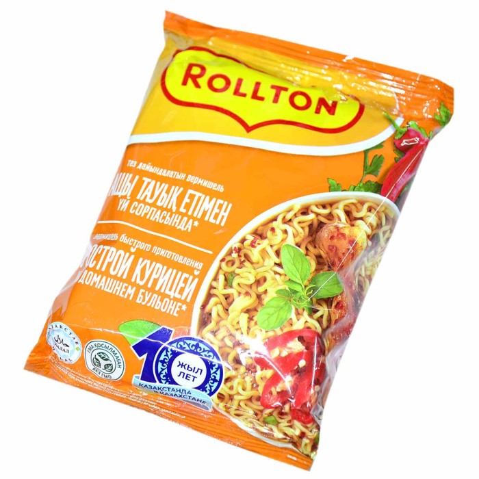 Лапша Роллтон острая курица 60гр м/у