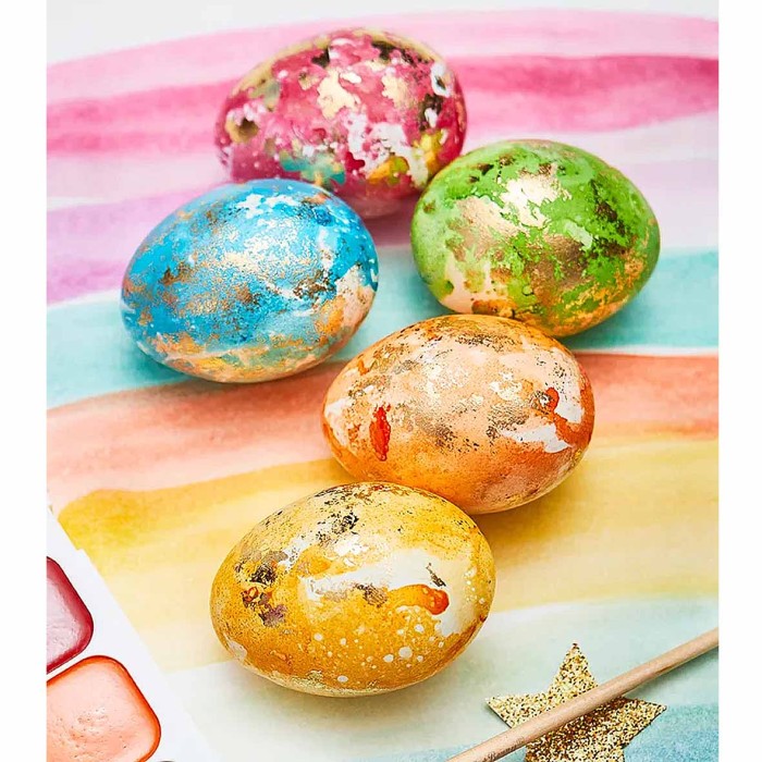 Набор пасхальный Домашняя кухня Блестящие оттиски для декора яиц арт81281 к/у