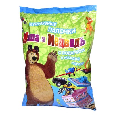 Палочки кукурузные Маша и Медведь для мальчиков 100гр м/у