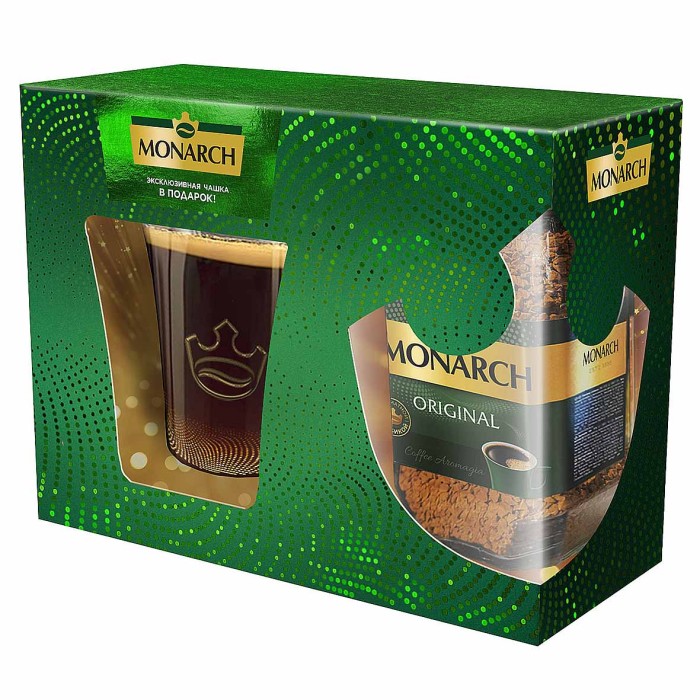 Кофе Jacobs Monarch Original растр 95гр +чашка в подарок к/у