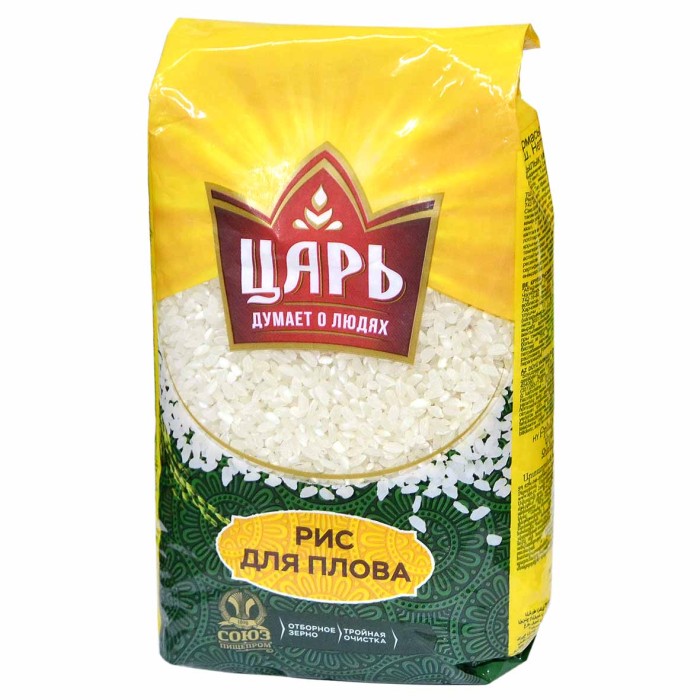 Крупа рис Царь для плова 800гр м/у