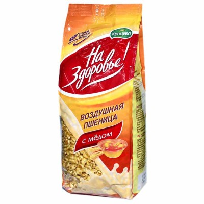 Пшеница воздушная Кунцево со вкусом меда 100гр м/у