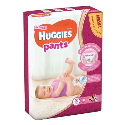 Трусики Huggies Pants 3 Girl Mega 58шт м/у