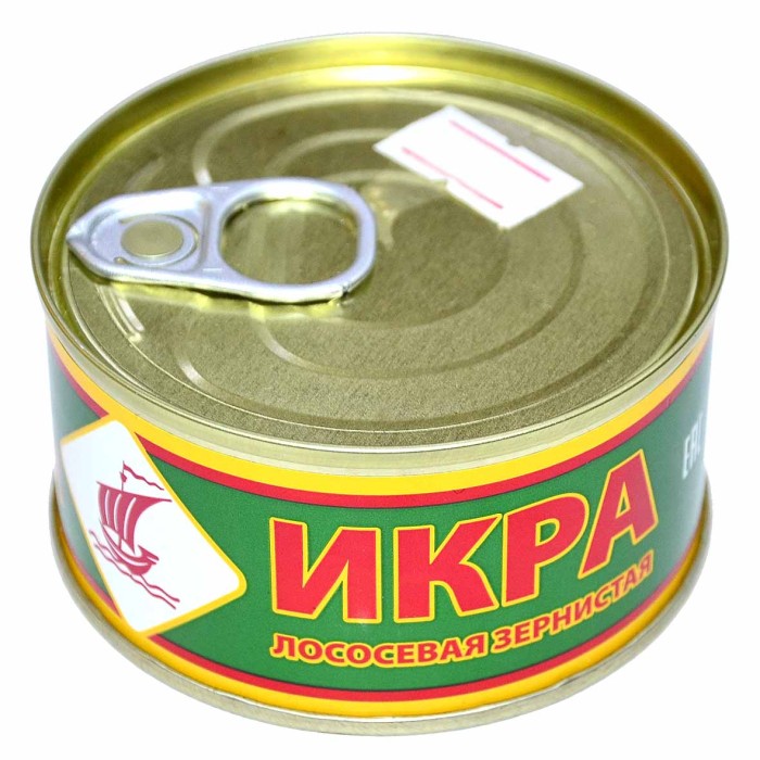 Икра Золото Сахалина лососевая зернистая соленая 140гр ж/б