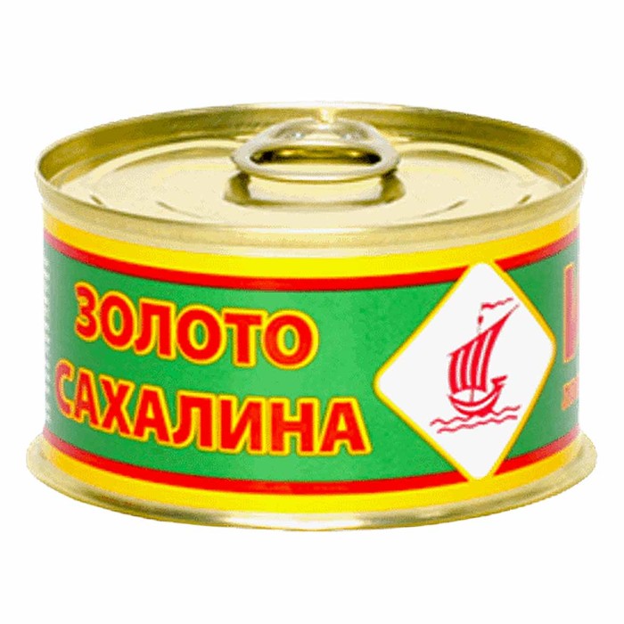 Икра Золото Сахалина лососевая зернистая соленая 140гр ж/б