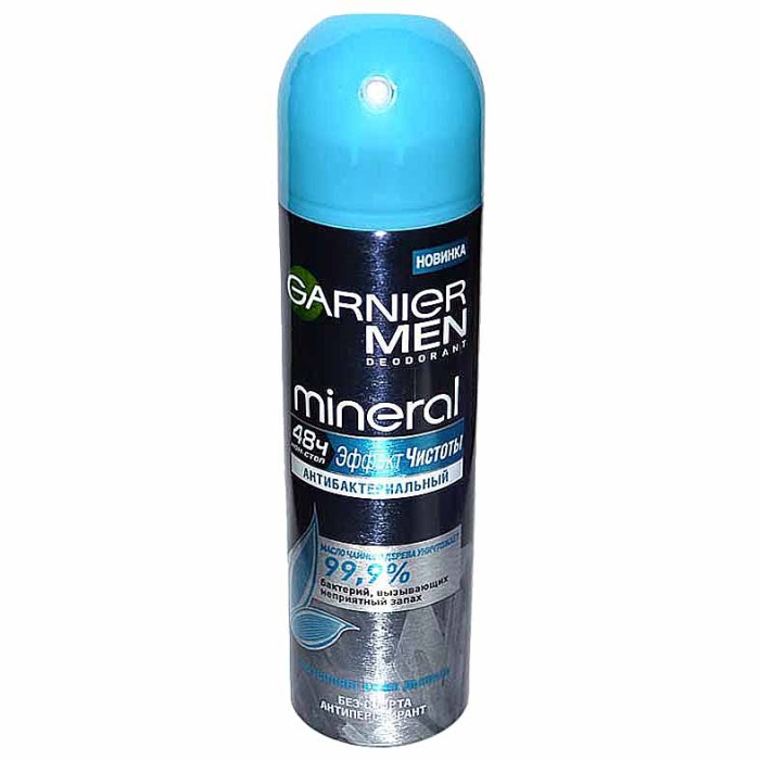 Дезодорант Garnier Men Эффект чистоты антибактериальный 150мл ж/б