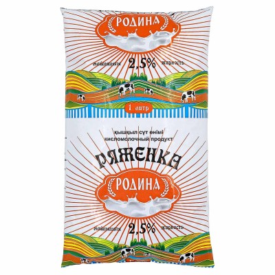 Ряженка Родина 2,5% 1л м/у