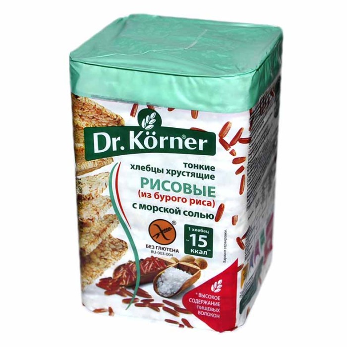 Хлебцы Dr.Korner с морской солью 100гр м/у