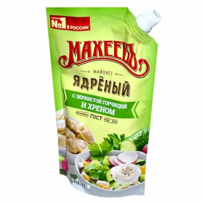 Майонез Махеевъ Ядреный 50,5% 380гр д/п