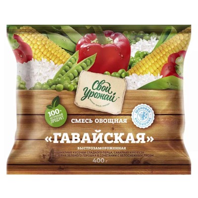 Смесь овощная Свой Урожай Гавайская 400гр м/у