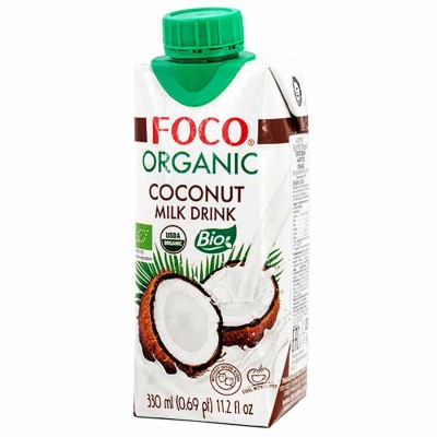 Напиток кокосовый Foco Organic без сахара 330мл т/п