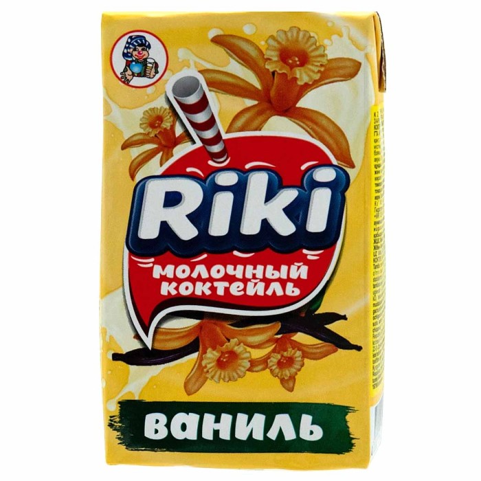 Коктейль молочный Riki Ваниль 2% 250гр пэт