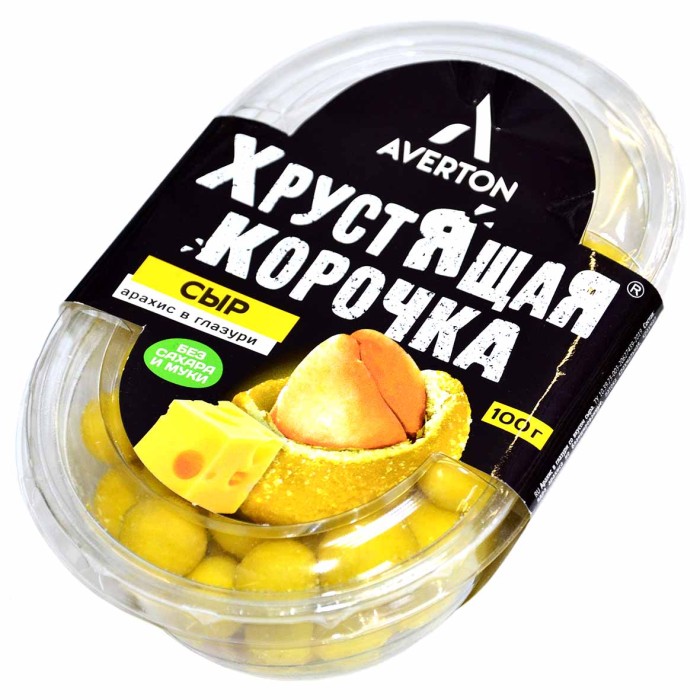 Арахис Averton Сыр в глазури 100гр коррекс