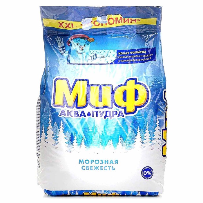 Порошок для стирки Миф Морозная свежесть автомат 9кг м/у