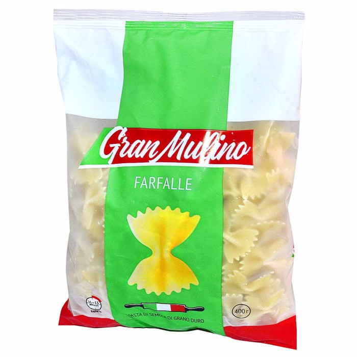 Макароны Granmulino Бантики 400гр м/у