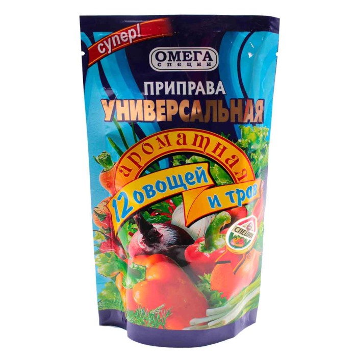 Приправа Омега 12 овощей 150гр м/у