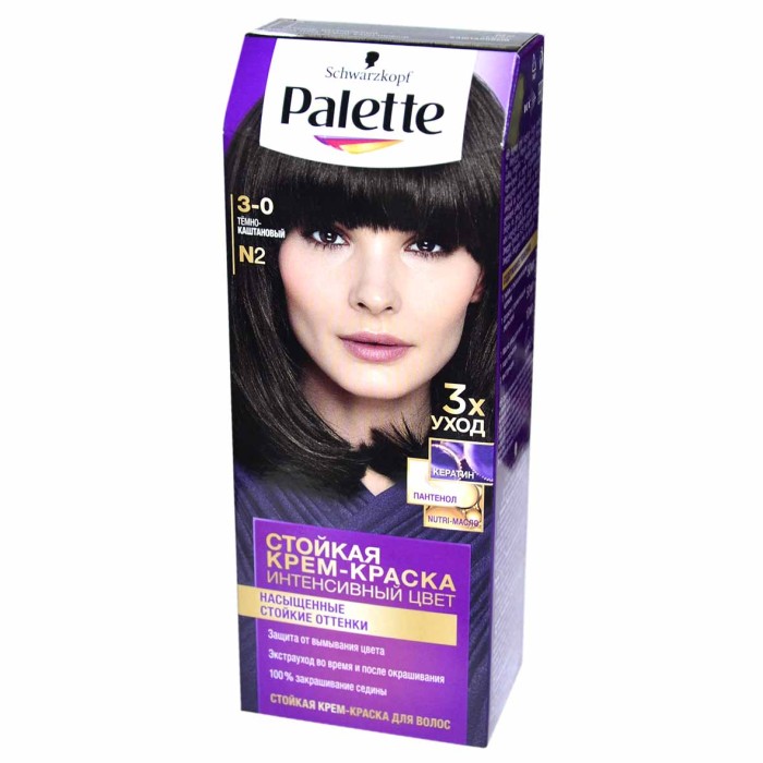 Краска для волос Palette ICC N2 Темно-каштановый 110гр к/у П