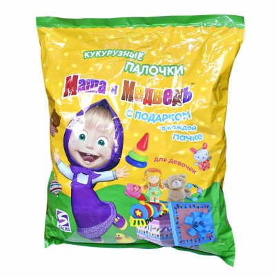 Палочки кукурузные Маша и Медведь для девочек 150гр м/у