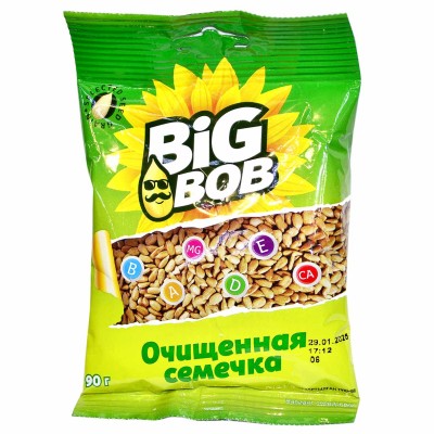 Семечки подсолнечника Big Bob очищенные 90гр м/у