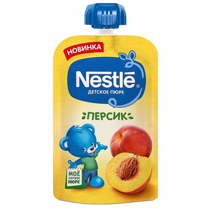 Пюре Nestle персик с 6мес 90гр пауч
