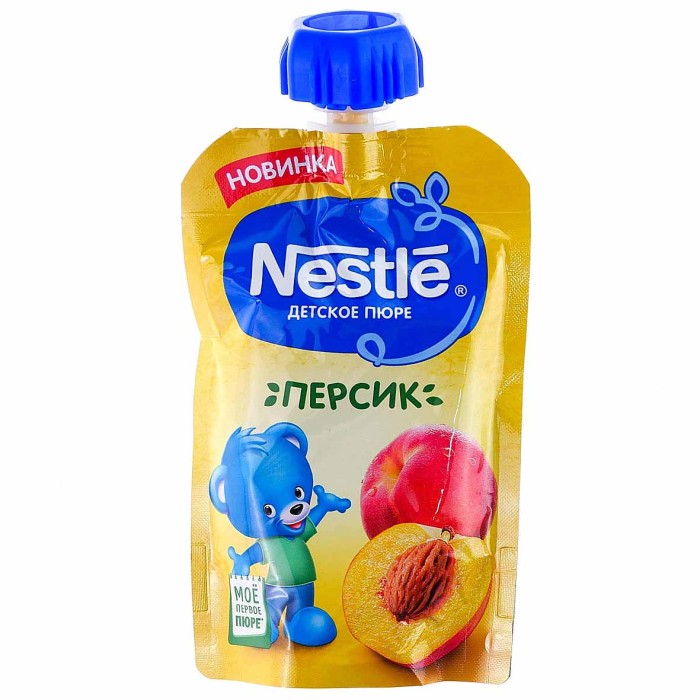 Пюре Nestle персик с 6мес 90гр пауч
