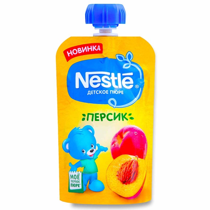 Пюре Nestle персик с 6мес 90гр пауч