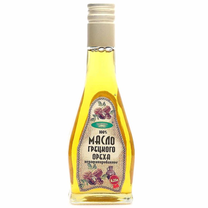 Масло грецкого ореха Ароматы жизни нераф 250мл ст/б