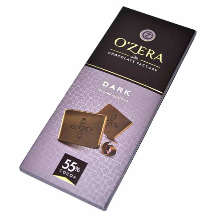 Шоколад OZera Dark 55% горький 90гр