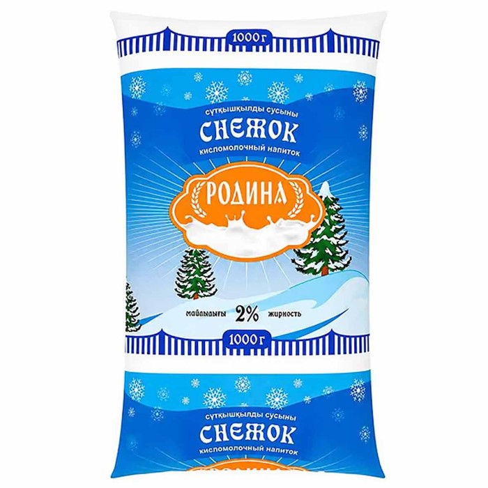 Снежок Родина 2% 1л м/у