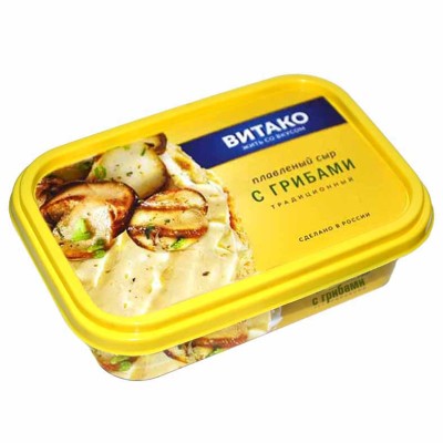 Сыр плавленый Витако с шампиньонами 60% 200гр пэт