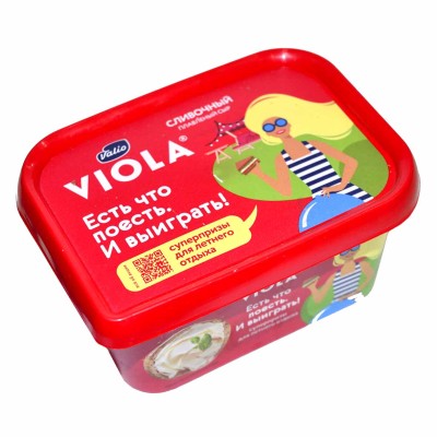 Сыр плавленый Viola сливочный 400гр пэт