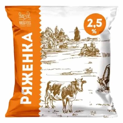 Ряженка Мишарское 2,5%  450гр ф/п
