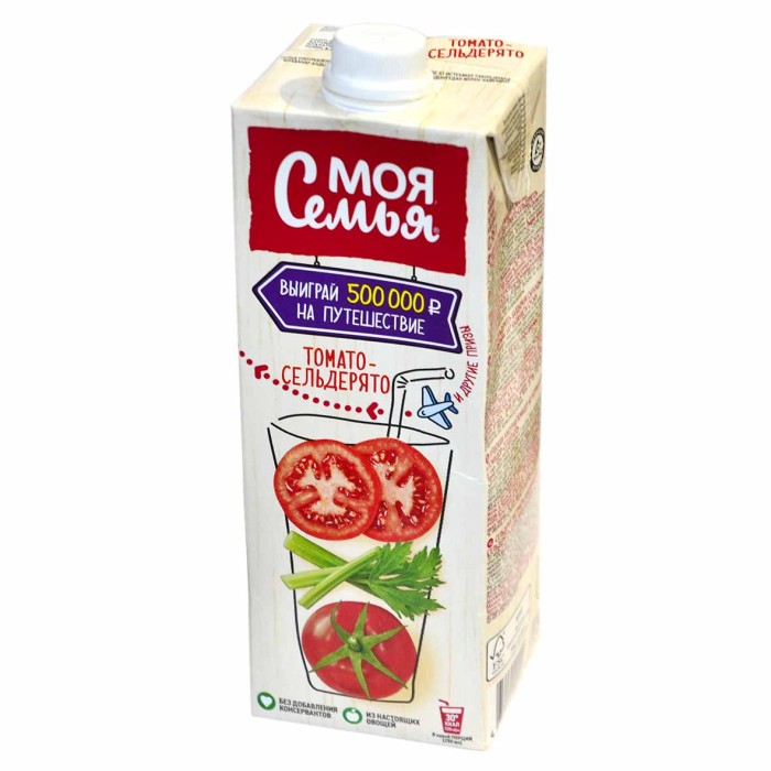 Нектар Моя семья томатный с экстрактом сельдерея 0,95л т/п