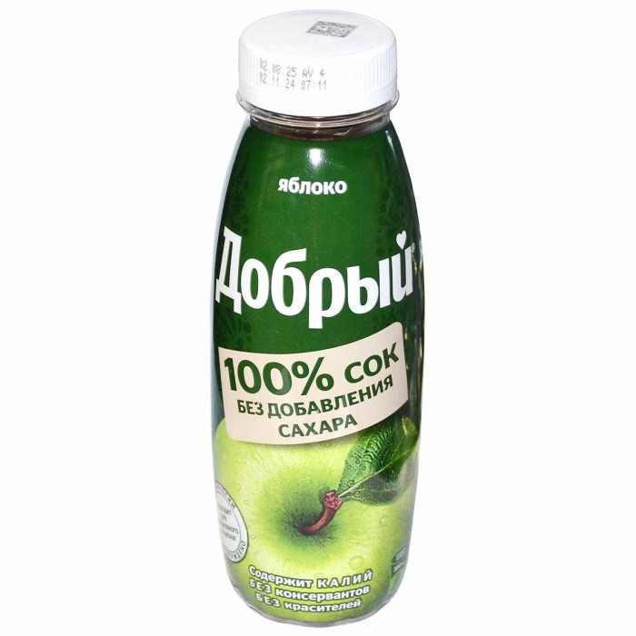 Нектар Добрый яблоко 0,33л пэт