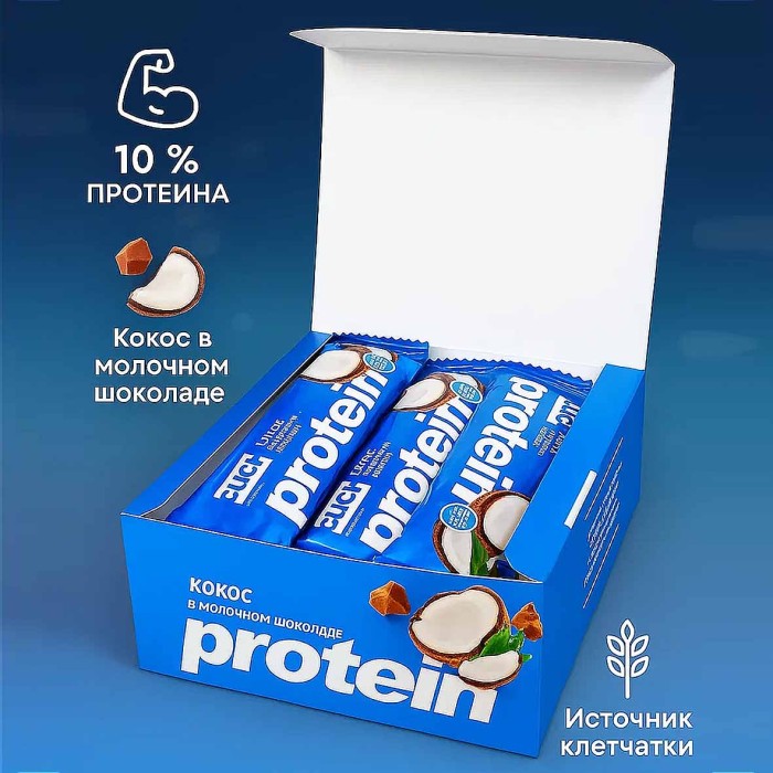 Батончик Click кокос и протеин 40гр м/у