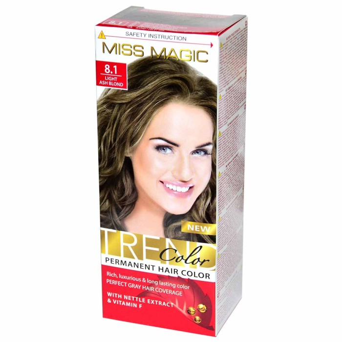 Краска для волос Miss Magic 8.1 Светло-русый пепельный 90гр к/у