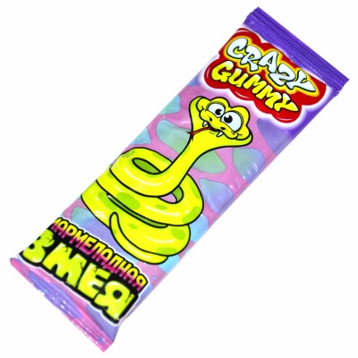 Мармелад Канди клаб Crazy Gummy Змея 15гр м/у